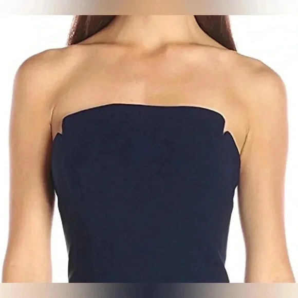 JILL JILL STUART Strapless Navy Classic Modern Bodycon Dress Size 6 - Picture 3 of 10